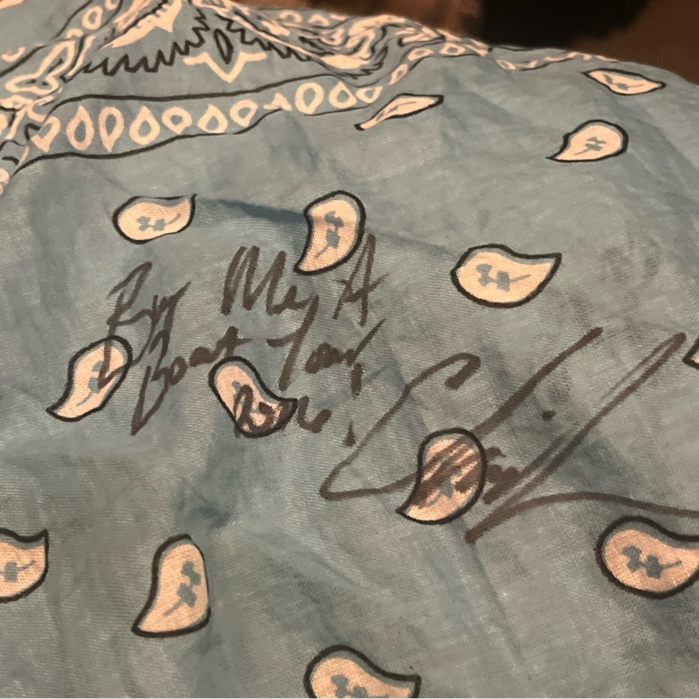 Autograph Chris Janson Buy Me A Boat Bandanna